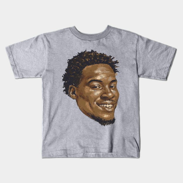 Devon Witherspoon Seattle Portrait Kids T-Shirt by danlintonpro